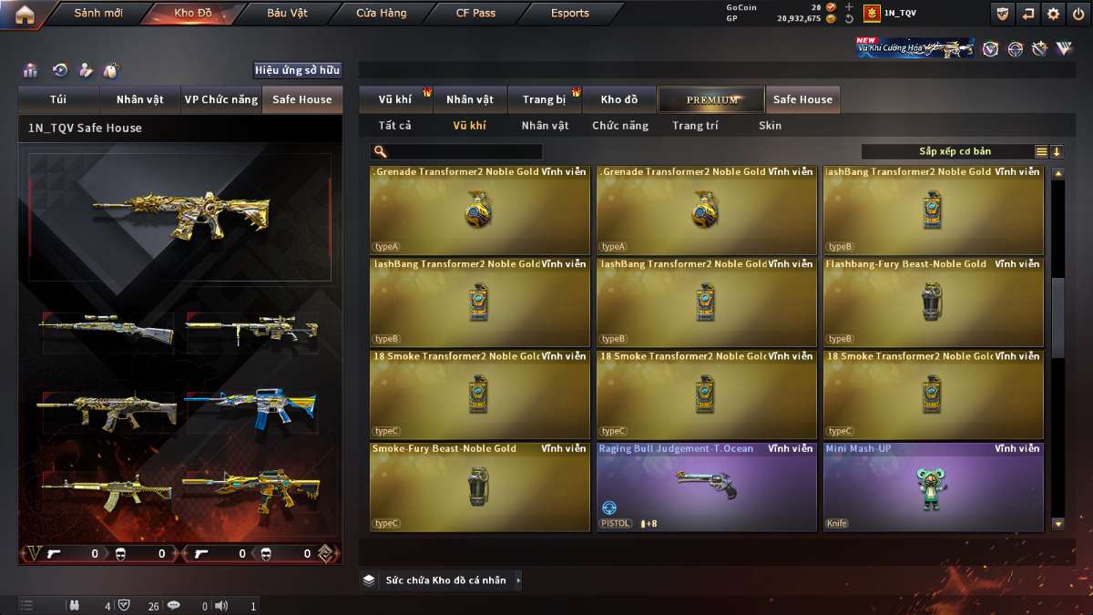 shop acc cf uy tin gia re